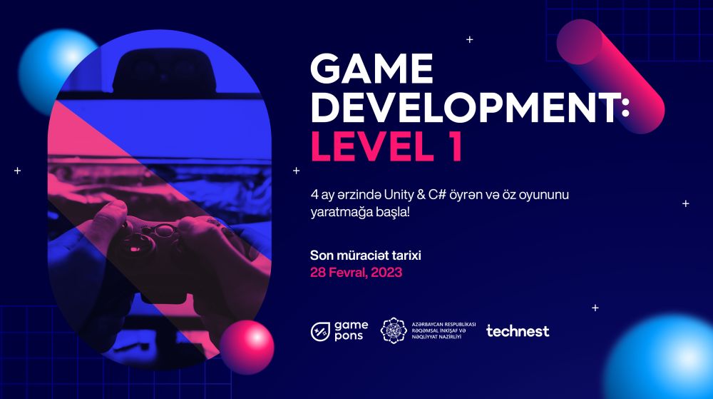 "Game Development: Level 1" kursuna qeydiyyat başladı!