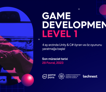 "Game Development: Level 1" kursuna qeydiyyat başladı!