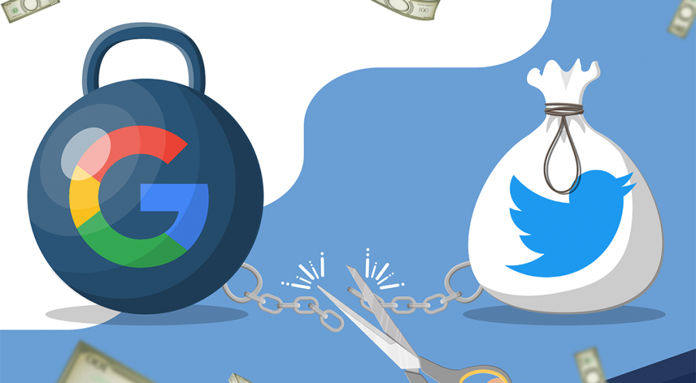 Twitter Google-a olan borclarını ödəmir