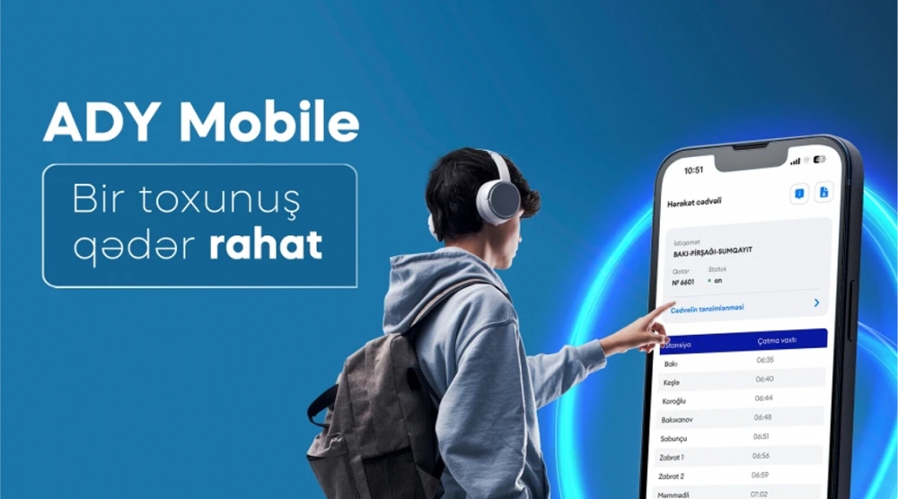 Azərbaycan Dəmir Yolları mobil tətbiqini istifadəyə verdi