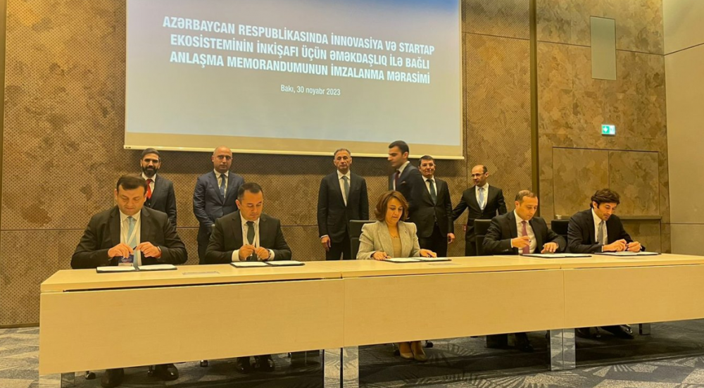 İnnovasiya və startap ekosisteminin inkişafı üçün Anlaşma Memorandumu imzalanıb