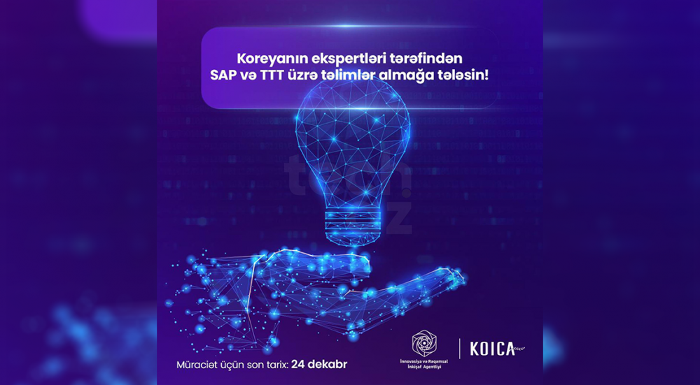 Koreyanın ekspertləri tərəfindən SAP və TTT üzrə təlimlər almağa tələsin!
