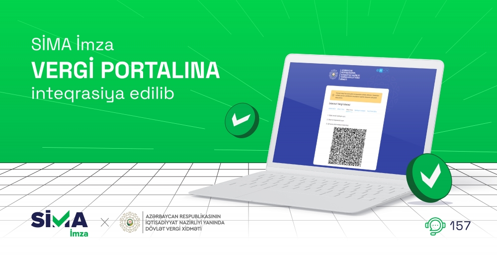 SİMA İmza is integrated into the Tax Portal