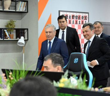 President of Uzbekistan Shavkat Mirziyoyev visited the new branch of IT-Park