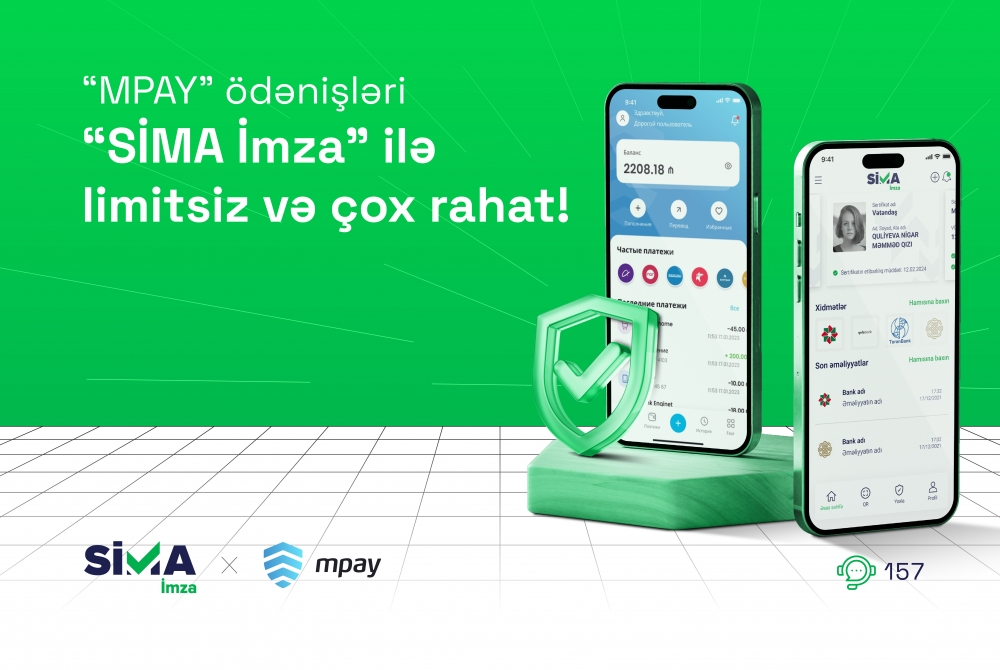 "MPAY" payments are unlimited and convenient with "SIMA Imza"!