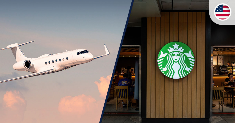 Starbucks CEO Comes to Office by Private Jet