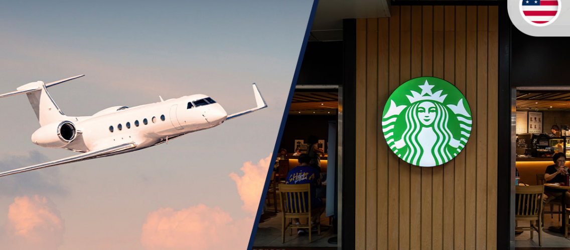 Starbucks CEO Comes to Office by Private Jet