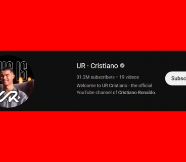 Ronaldo broke the record on YouTube: 1 million subscribers in 90 minutes!
