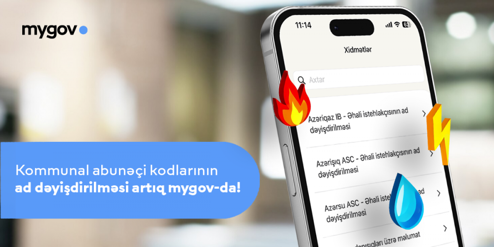 Kommunal abunəçi kodlarının dəyişdirilməsi artıq tam rəqəmsallaşıb