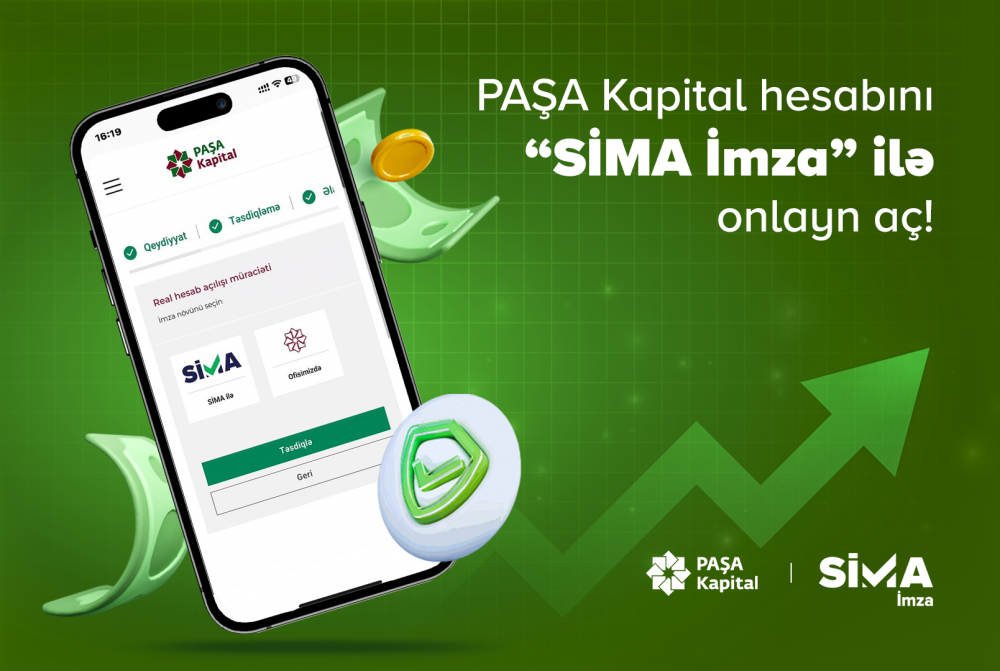 Paşa Kapitalda “SİMA İmza” ilə məsafədən hesab açmaq imkanı yaradılıb