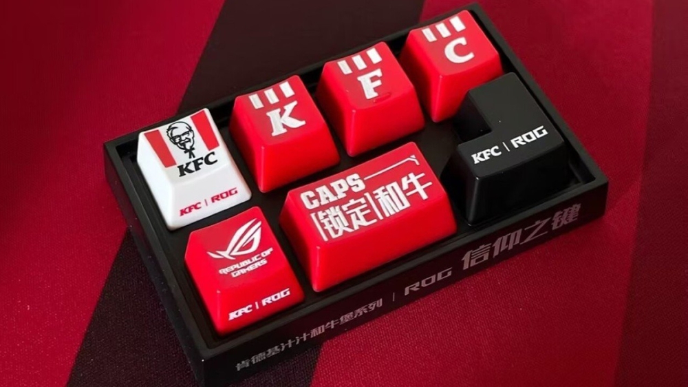 KFC and ASUS release special keycaps featuring Colonel Sanders