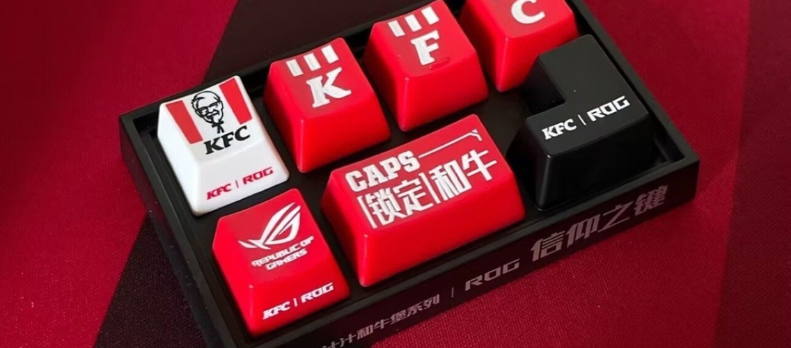 KFC and ASUS release special keycaps featuring Colonel Sanders