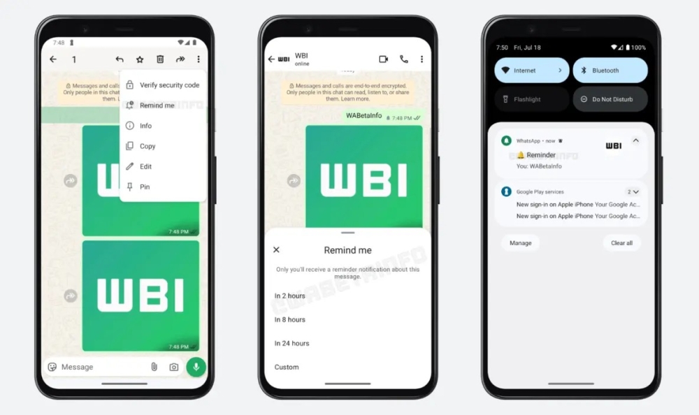WhatsApp tests new reminder feature for messages on Android Beta