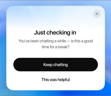 "ChatGPT adds 'take a break' feature to limit long chats