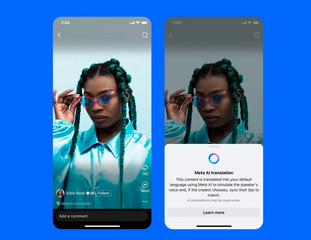 Meta has launched an AI-powered voice translation feature