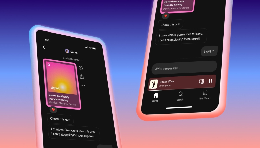 Spotify tətbiqdə mesajlaşma funksiyasını istifadəyə verdi