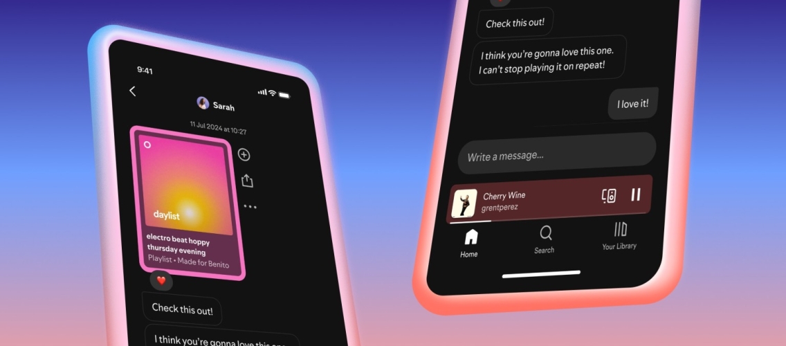 Spotify tətbiqdə mesajlaşma funksiyasını istifadəyə verdi