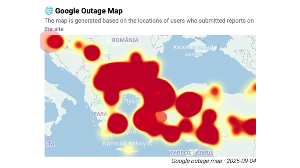 Google Services Crashed in Eastern Europe