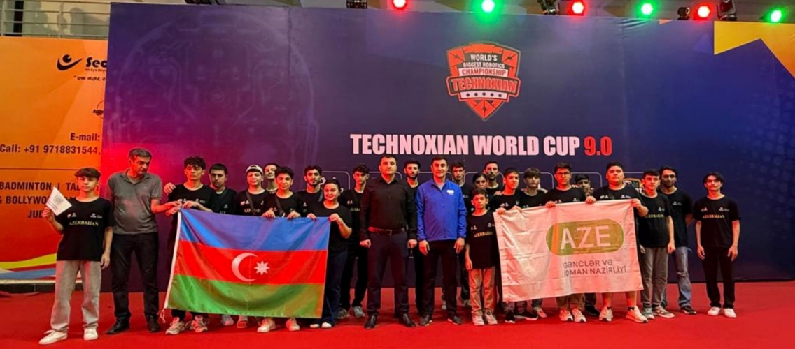 Azərbaycan komandası dünya robotexnika finalında qızıl və gümüş medal qazanıb