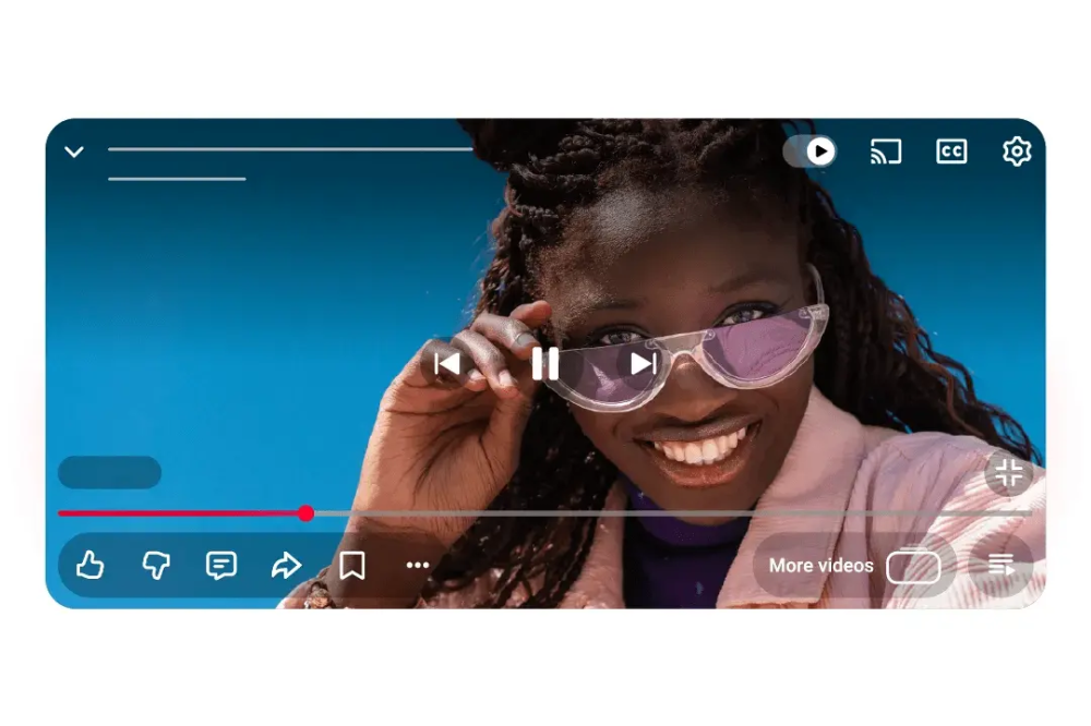 YouTube has updated its interface.