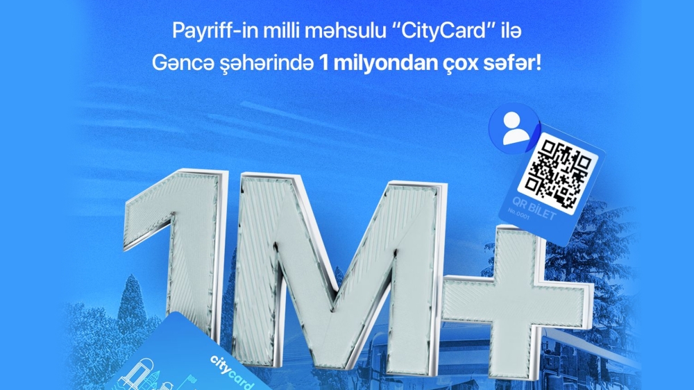 Ganja residents traveled "cashless" 1 million times with CityCard