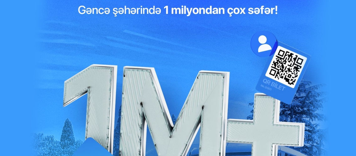 Gəncə sakinləri CityCard-la 1 milyon dəfə “nağdsız” yola çıxdı