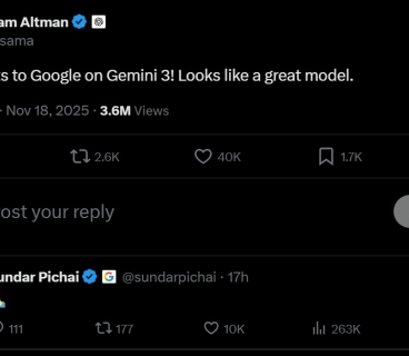 Sem Altman congratulates rival Google on launching new model