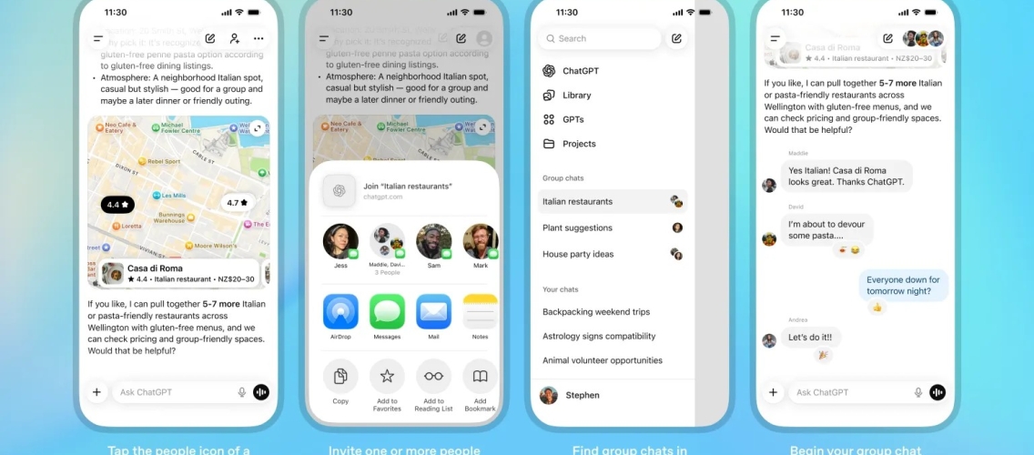 ChatGPT qrup çatları funksiyasını istifadəyə verib
