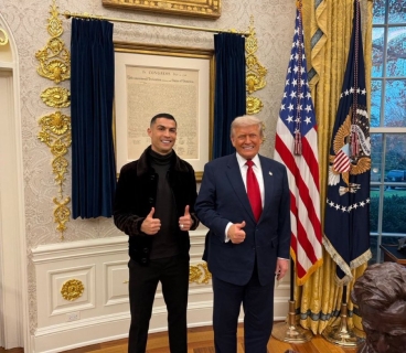 Tramp Ronaldo ilə futbol oynadığı süni intellekt videosunu paylaşıb