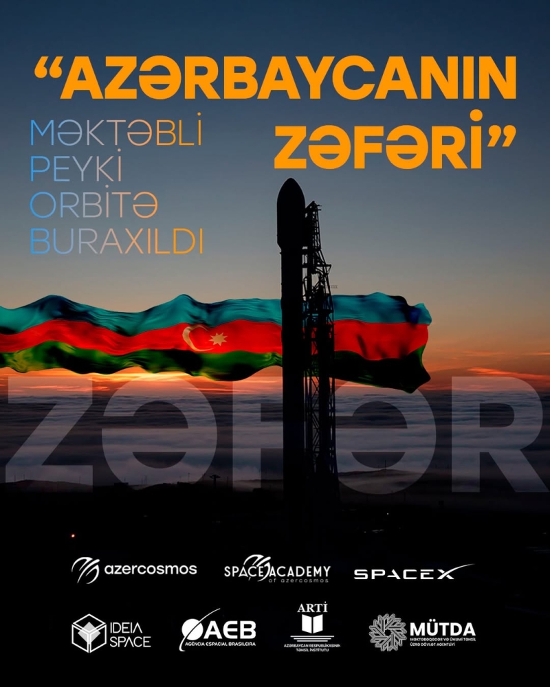The “Zəfər” satellite, developed by Azerbaijani students, has been launched into orbit