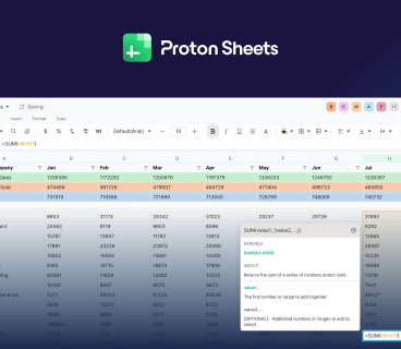 Proton "Google Sheets" alternativinı təqdim edib