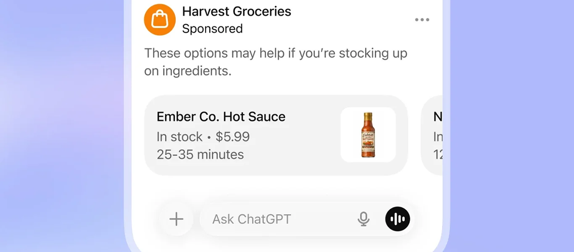 OpenAI ChatGPT-də reklamlar göstərməyə başlayıb
