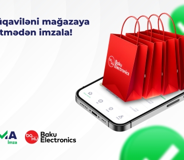 Innovation from "SIMA Imza" and "Baku Electronics" - Sign without going to the store!