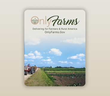 The White House launched the “OnlyFarms” website