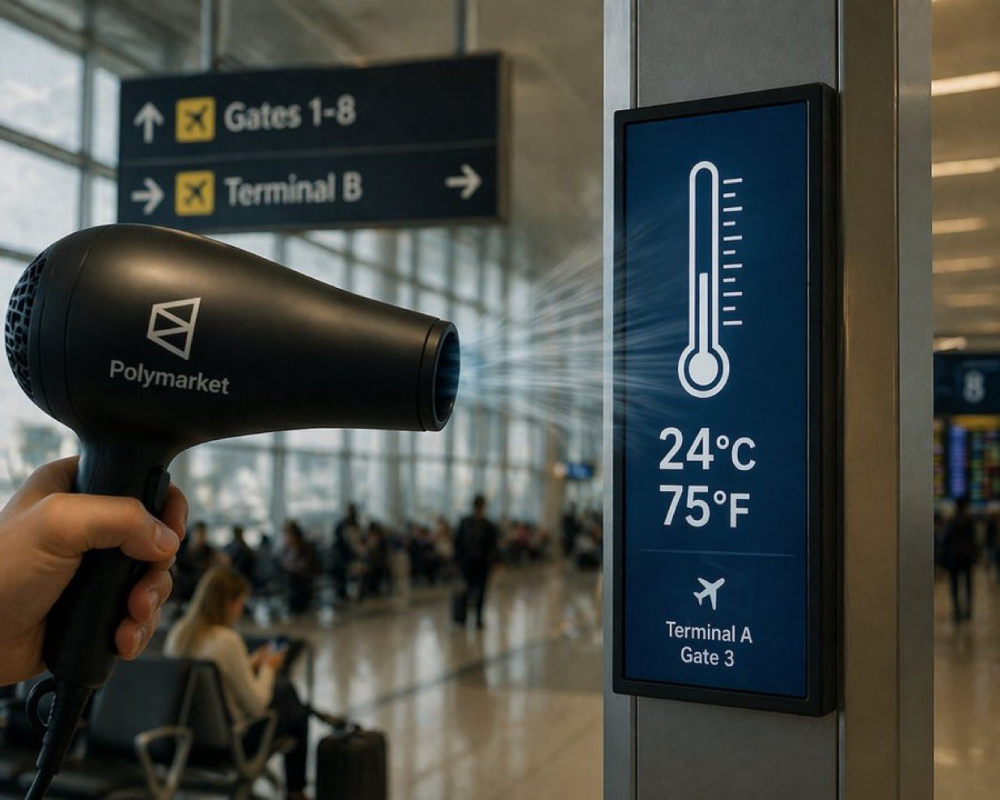Bir istifadəçi temperatur manipulyasiyası ilə Polymarketdə 34 min dollar qazanıb