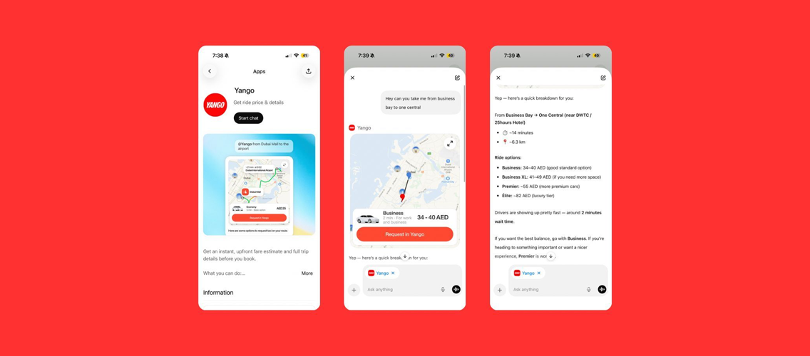 Yango ChatGPT vasitəsilə taksi çağırma imkanı təqdim etdi