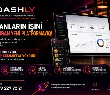 Restoranlar üçün yeni rəqəmsal platforma — Dashly təqdim olunub