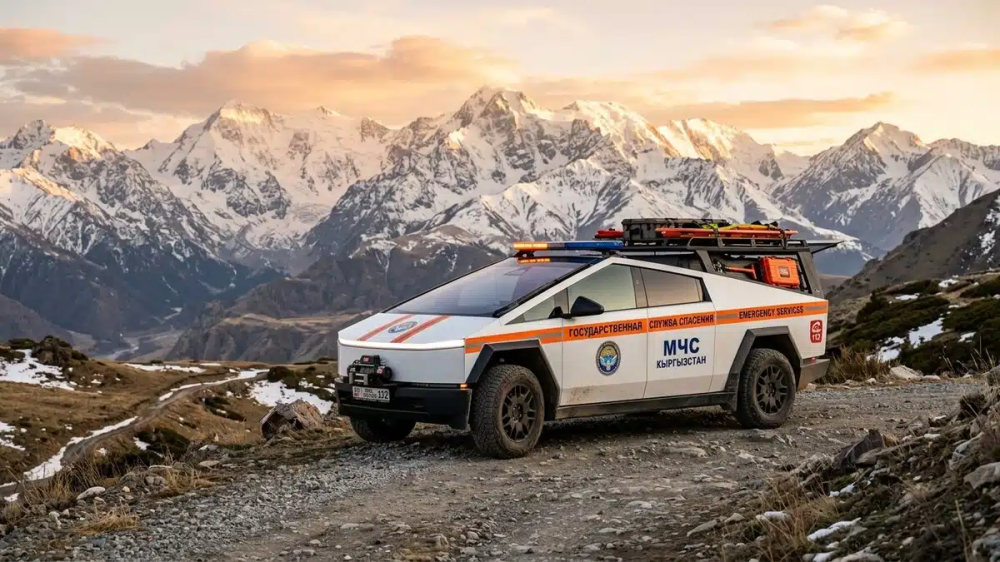Kazakhstan's Ministry of Emergency Situations begins using Tesla Cybertruck