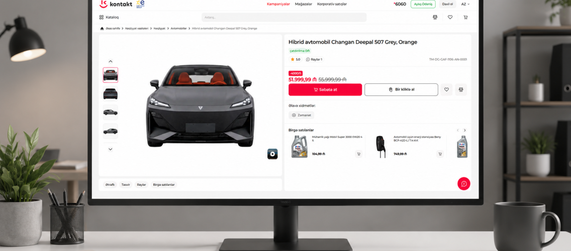 Kontakt avtomobil və avtomobil məhsullarının satışına başladı