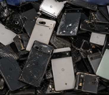 Old broken phones turned into data centers