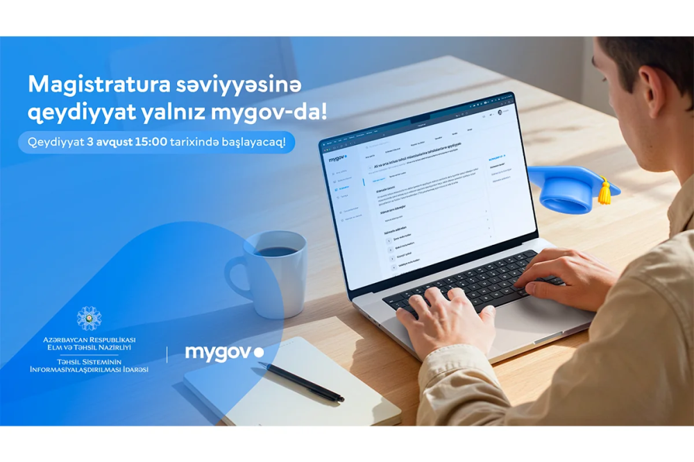 Magistraturaya qəbul olunanların nəzərinə: Qeydiyyat yalnız "mygov" üzərindən aparılacaq