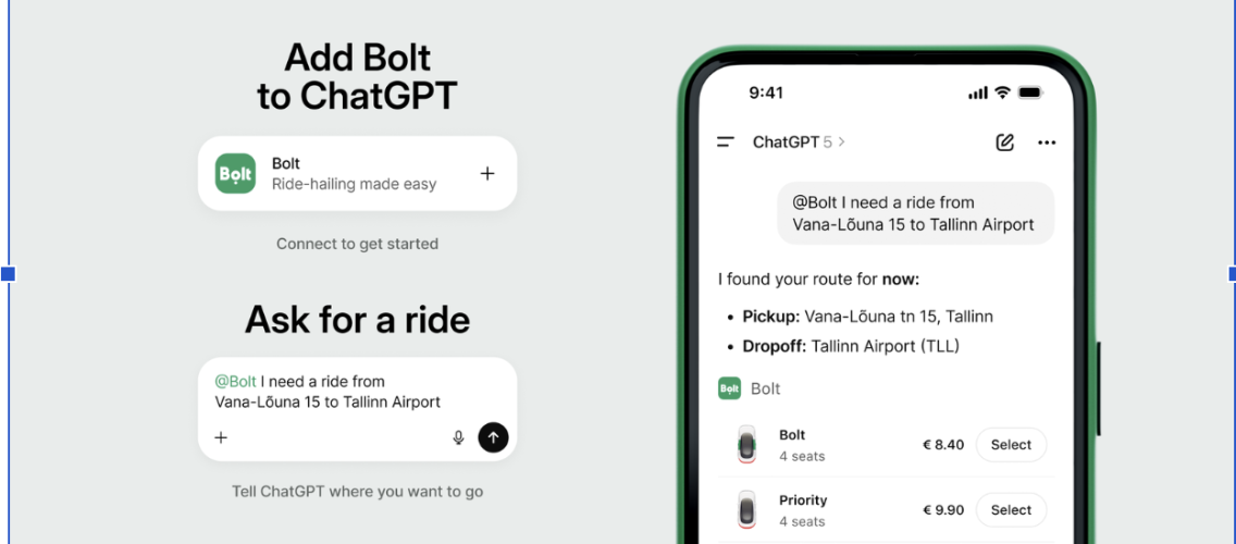 Artıq ChatGPT vasitəsilə Bolt sifariş etmək mümkündür