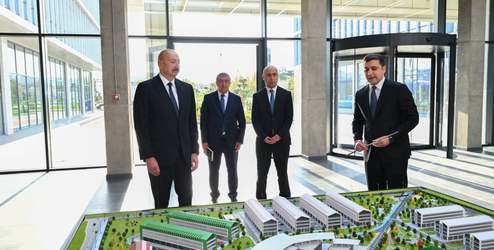 İlham Əliyev "SABAH.city" innovasiya şəhərciyinin birinci mərhələsinin açılışında iştirak edib