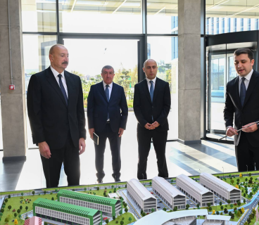 İlham Əliyev "SABAH.city" innovasiya şəhərciyinin birinci mərhələsinin açılışında iştirak edib