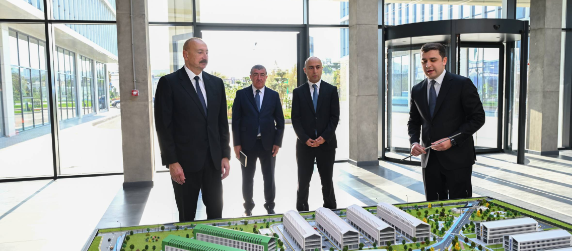 İlham Əliyev "SABAH.city" innovasiya şəhərciyinin birinci mərhələsinin açılışında iştirak edib