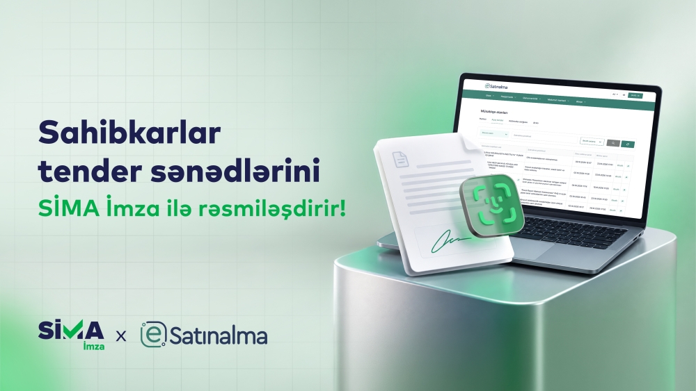 Sahibkarlar “Etender.gov.az” portalında sənədləri “SİMA İmza” imzalayacaq