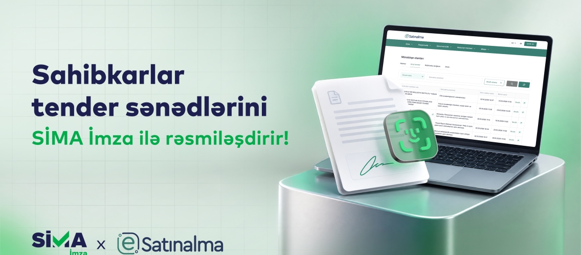Sahibkarlar “Etender.gov.az” portalında sənədləri “SİMA İmza” imzalayacaq